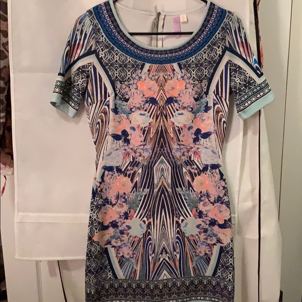 Fitted Print Dress
